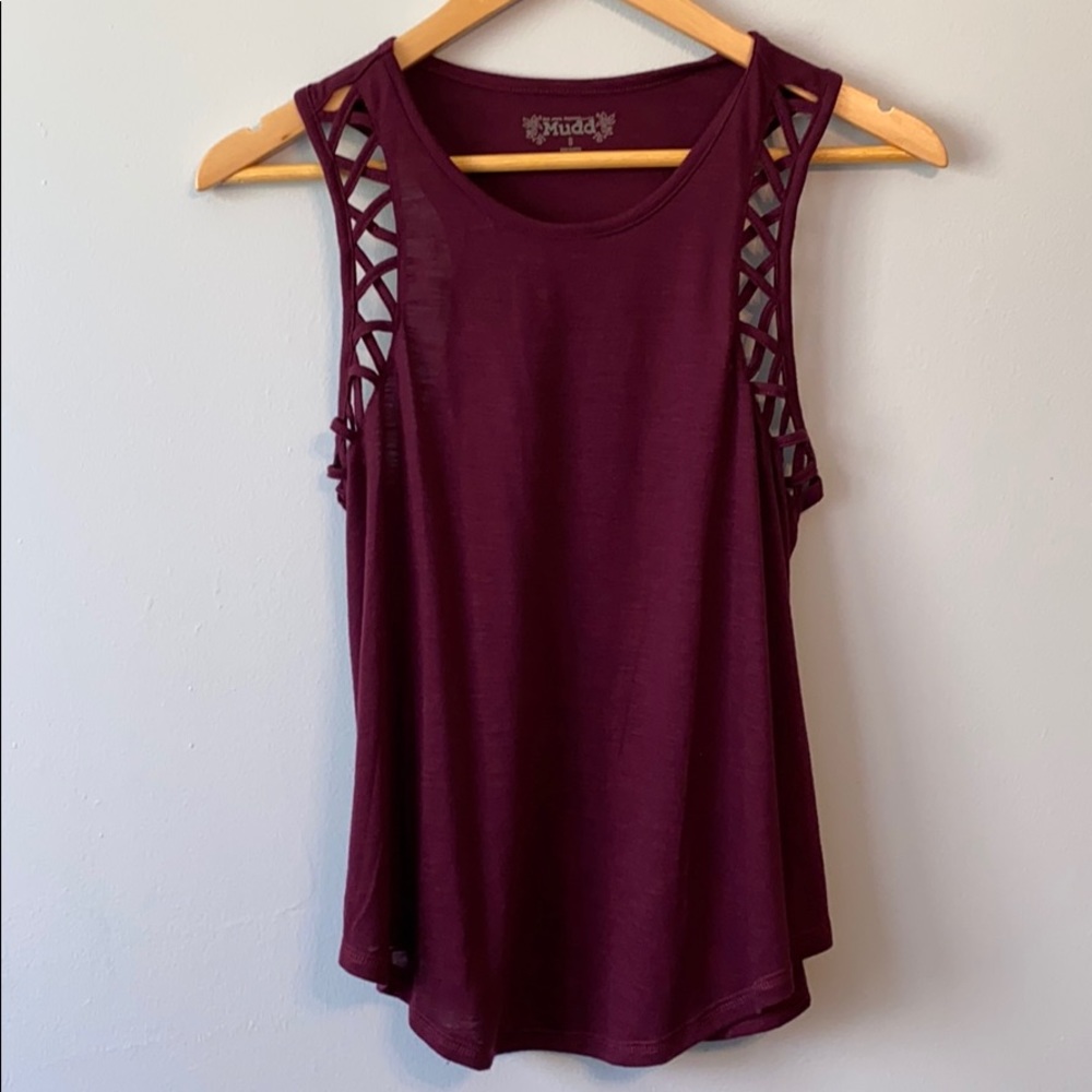 Mudd Maroon Tank Top